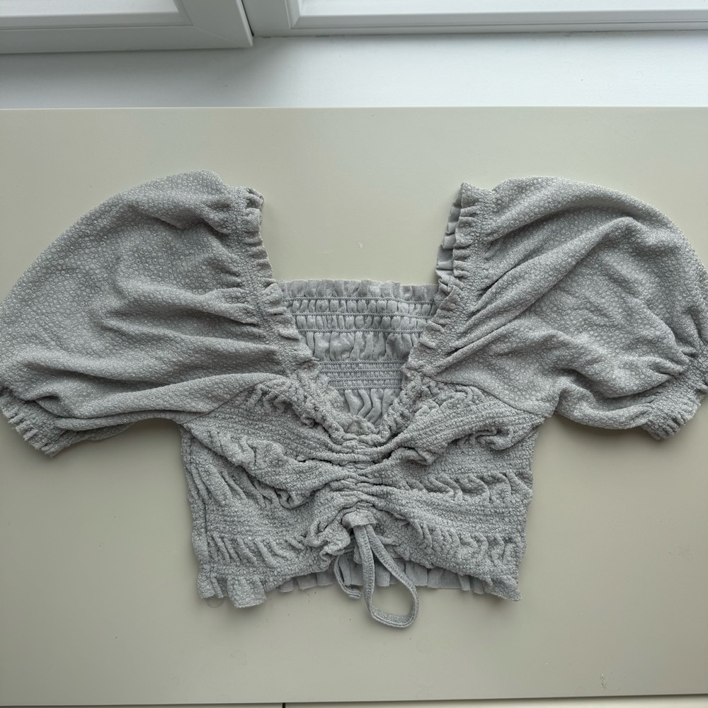 Urban Outfitters Gray Sparkly Top